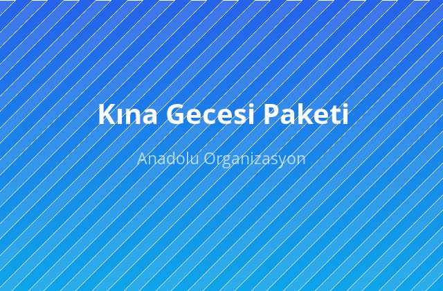Kına Gecesi Paketi