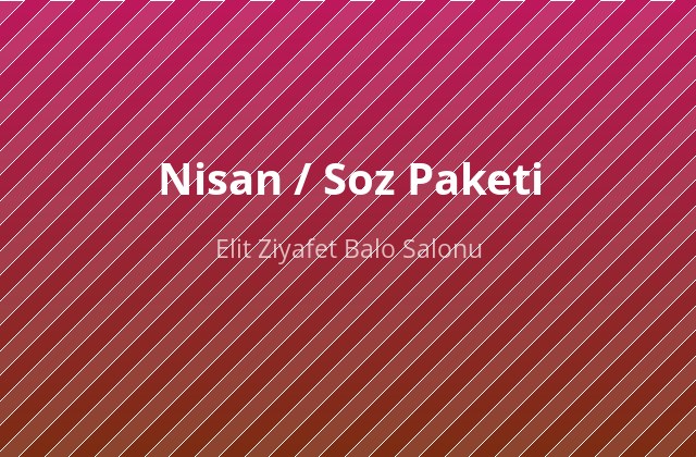 Nişan / Söz Paketi